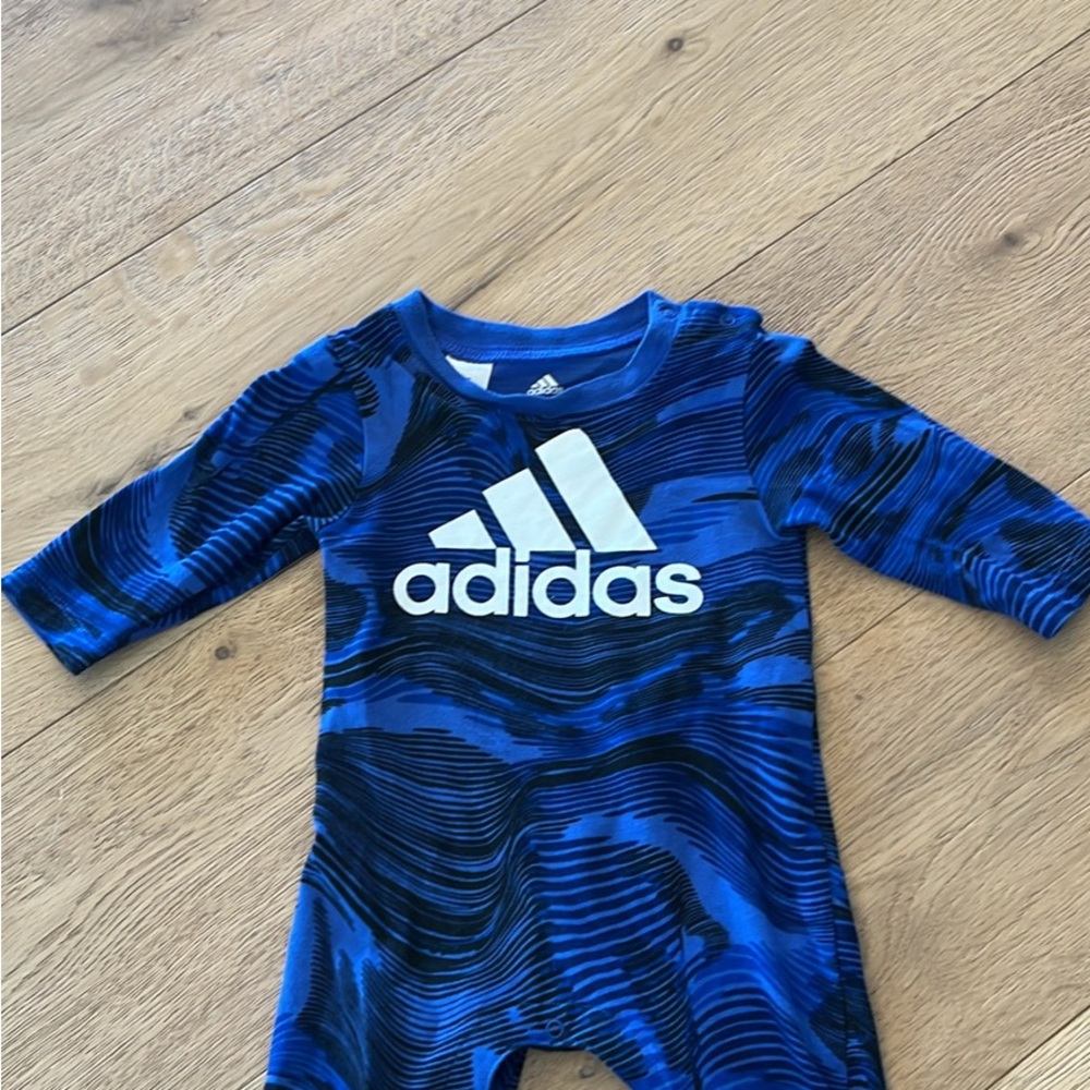 Adidas Infant Romper in Blue and Black